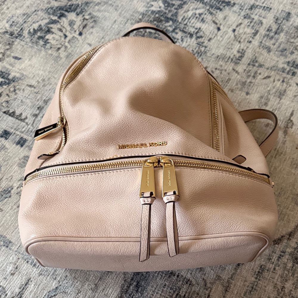 Michael Kors Blush Leather Backpack